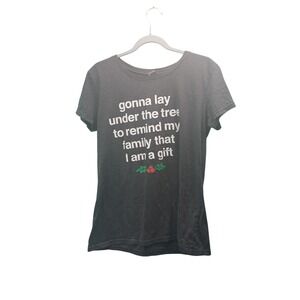 Instant Message Graphic T Shirt Womens Large Funny Christmas Gift I‎ Am A Gift